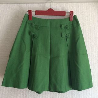 アナトリエ(anatelier)のボンメルスリー Greenスカート 美品(ミニスカート)