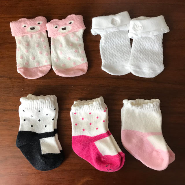 POLO RALPH LAUREN(ポロラルフローレン)の女の子ベビー 靴下 ５足セット キッズ/ベビー/マタニティのこども用ファッション小物(靴下/タイツ)の商品写真