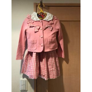 シャーリーテンプル(Shirley Temple)の入園式 110シャーリーテンプル フォーマル服 おまけブラウス付き(ドレス/フォーマル)