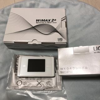 エヌイーシー(NEC)のWimax2+ Speed Wi-Fi NEXT WX04(PC周辺機器)