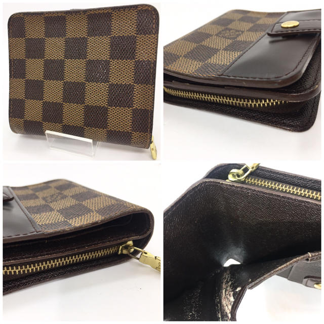 LOUIS コンパクトジップ ブラウン の通販 by Mii.1109's shop|ルイヴィトンならラクマ VUITTON - ❤️️美品❤️ルイヴィトン 2つ折り財布 ダミエ HOT低価