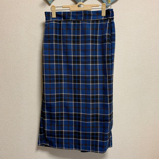 ジーユー(GU)のGUチェックタイトスカート(ひざ丈スカート)
