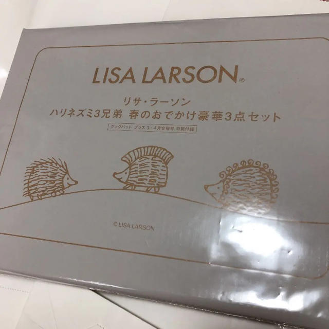 Lisa Larson(リサラーソン)のリサラーソン  ハリネズミ 3兄弟 トートバッグ1点＋ポーチ2点 レディースのバッグ(トートバッグ)の商品写真