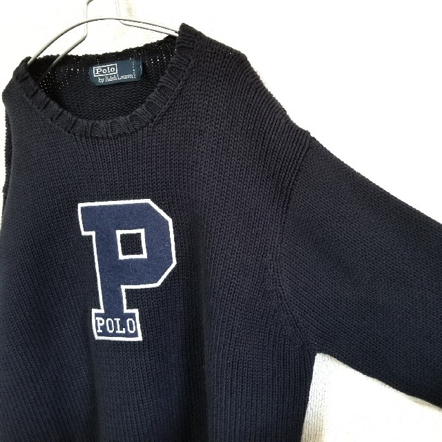 POLO RALPH LAUREN - vintage Polo Ralph Lauren Pロゴ 刺繍ロゴ POLO RALPH LAUREN - vintage Polo Ralph Lauren Pロゴ 刺繍ロゴ