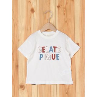 ジェラートピケ(gelato pique)の新品 ジェラートピケ キッズ Tシャツ ワンポイントロゴ XXS(Tシャツ/カットソー)