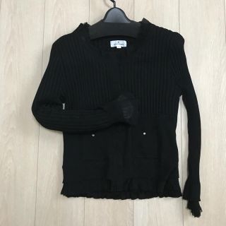 クレージュ(Courreges)のcourreges 黒 アンサンブル 長袖 半袖 セット (アンサンブル)