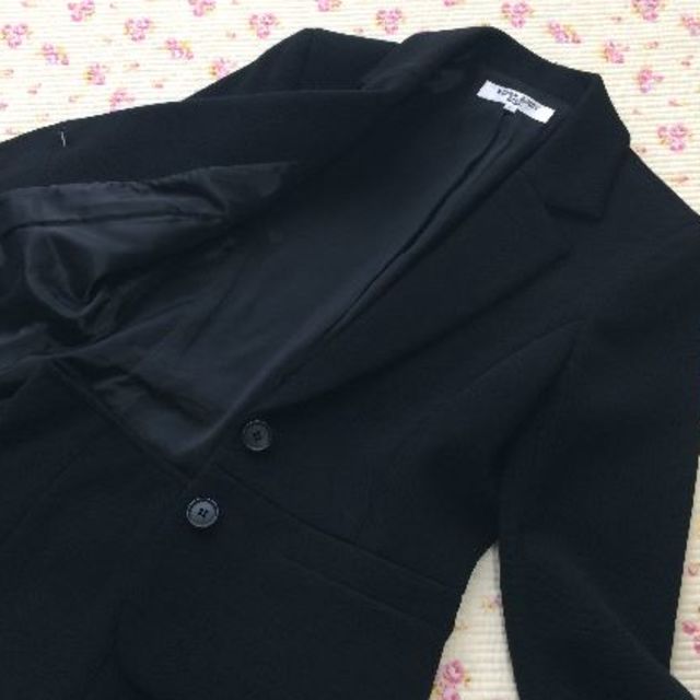 NATURAL BEAUTY BASIC(ナチュラルビューティーベーシック)のナチュラルビューティー スカートスーツ M W64 黒 ストレッチ 暖かい  レディースのフォーマル/ドレス(スーツ)の商品写真