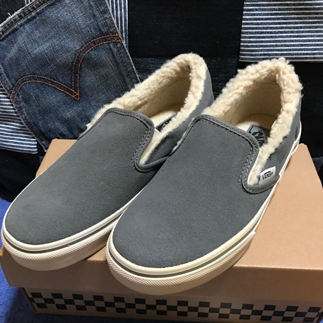 VANS(ヴァンズ)のVANS  ボア スリッポン  新品 レディースの靴/シューズ(スリッポン/モカシン)の商品写真