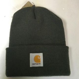 カーハート(carhartt)の送料無料!Carharttカーハートニットキャップダークグリーン新品【DG1】(ニット帽/ビーニー)