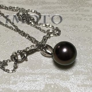 MIKIMOTO 黒蝶真珠 K18WGパールネックレス MIKIMOTO 黒蝶真珠 K18WGパールネックレス