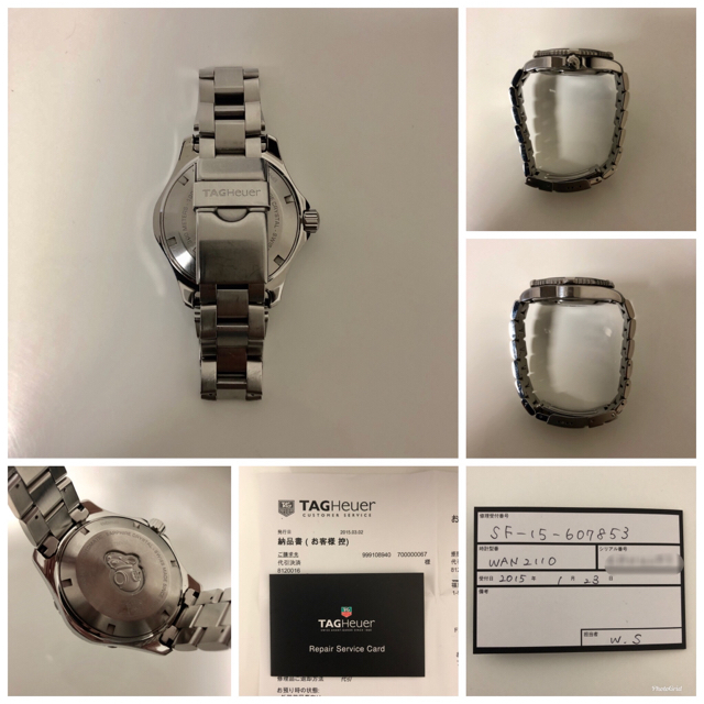 TAG Heuer(タグホイヤー)のタグ ホイヤー アクアレーサー WAN2110 自動巻   正規OH納品書有 メンズの時計(腕時計(アナログ))の商品写真