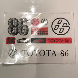 トヨタ(トヨタ)の☆非売品☆ トヨタ 86 ステッカー 冊子等セット(ノベルティグッズ)