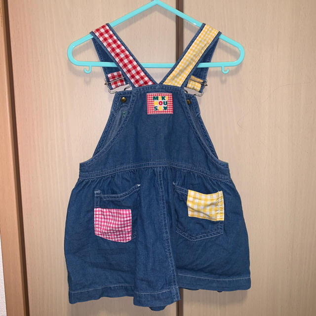 mikihouse(ミキハウス)のミキハウス サロペットスカート キッズ/ベビー/マタニティのキッズ服女の子用(90cm~)(ワンピース)の商品写真