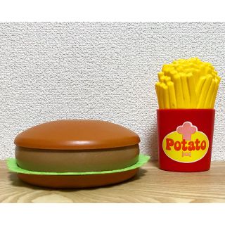 フェリシモ(FELISSIMO)の【20年以上前＊レア】フェリシモ＊ハンバーガーとポテトのランチセット(弁当用品)