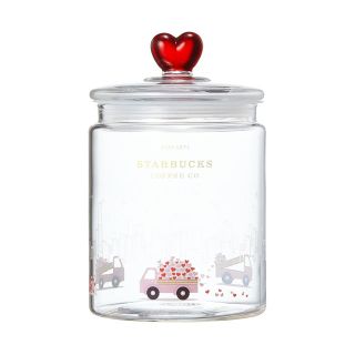 スターバックスコーヒー(Starbucks Coffee)の韓国スタバ限定品♥ Lovedelivery glass canister(テーブル用品)