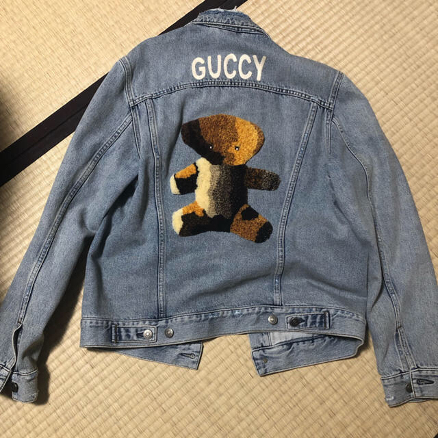 Gucci(グッチ)のGUCCI  デニムジャケット テディベア 44 メンズのジャケット/アウター(Gジャン/デニムジャケット)の商品写真