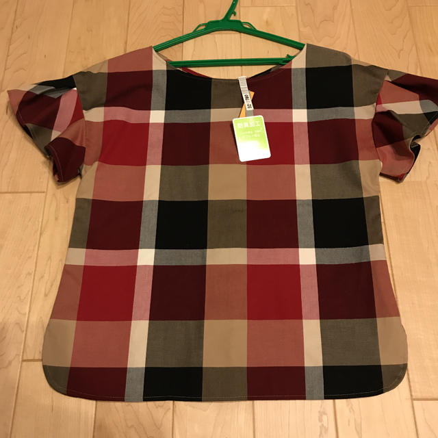 BURBERRY BLUE LABEL(バーバリーブルーレーベル)の美品 人気 ブルーレーベル クレストブリッジ チェック 2way ブラウス レディースのトップス(シャツ/ブラウス(半袖/袖なし))の商品写真