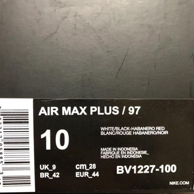 靴/シューズnike air max plus 97 マイアミ 305 us10 28cm