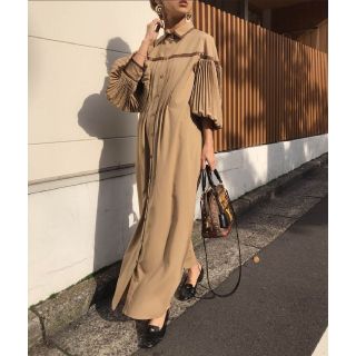 アメリヴィンテージ(Ameri VINTAGE)の新品タグ　アメリヴィンテージ　PLEATS BELT LAYERED DRESS(ロングワンピース/マキシワンピース)