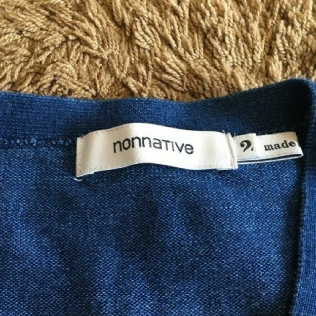 nonnative(ノンネイティブ)の【美品】ノンネイティブ　インディゴ染め　カーディガン メンズのトップス(カーディガン)の商品写真