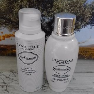 ロクシタン(L'OCCITANE)のレーヌブランシュ　洗顔＆化粧水セット(洗顔料)