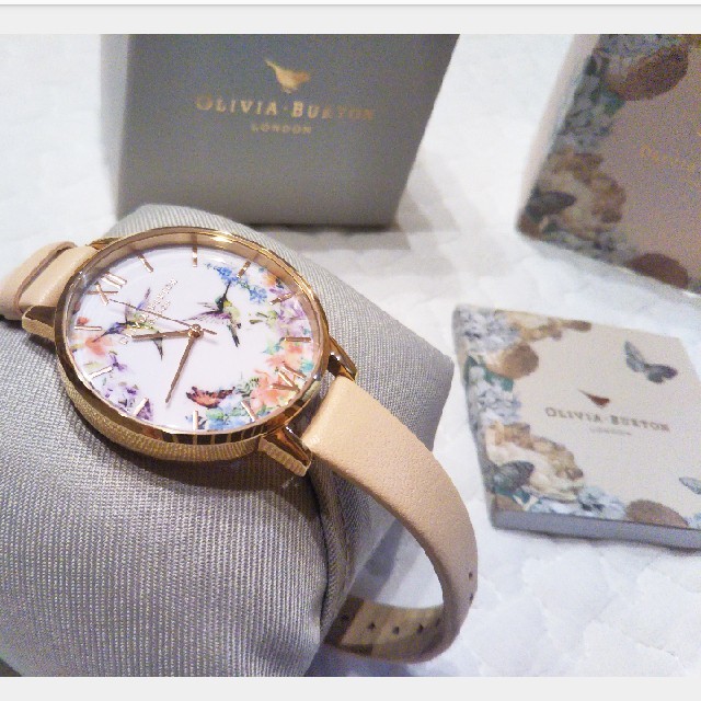 オリビアバートン★OLIVIA BURTON★腕時計★レディースレザーベルト鳥 レディースのファッション小物(腕時計)の商品写真