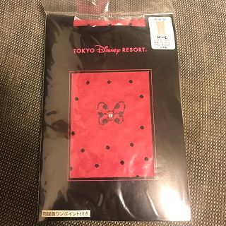 ディズニー(Disney)の新品 タイツ ディズニー ミニー リボン ストーン付 ドット(タイツ/ストッキング)