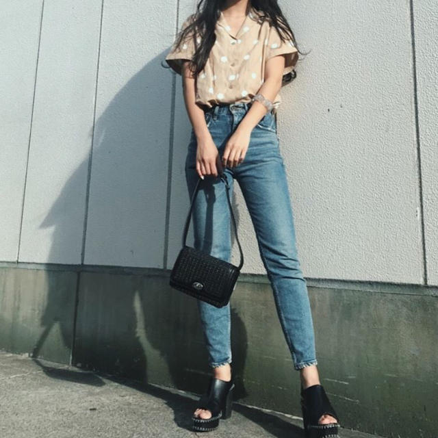 神デニム新色♡MOUSSY MVS black skinny♡mvsスキニー新品