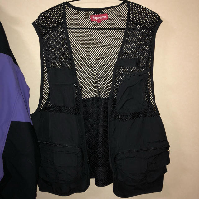 希少サイズ supreme mesh cargo vest 18ssトップス