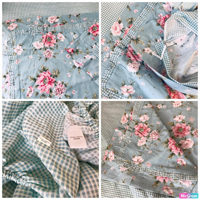 LAURA ASHLEY - ローラアシュレイ☆ダブル・掛け布団カバー&ボックス