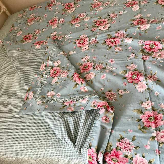 LAURA ASHLEY - ローラアシュレイ☆ダブル・掛け布団カバー&ボックス
