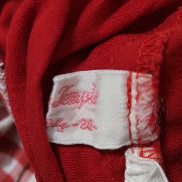 Shirley Temple(シャーリーテンプル)の80 シャーリーテンプル　スカート　スカッツ　スカパン　赤　チェック　チェリー キッズ/ベビー/マタニティのベビー服(~85cm)(スカート)の商品写真
