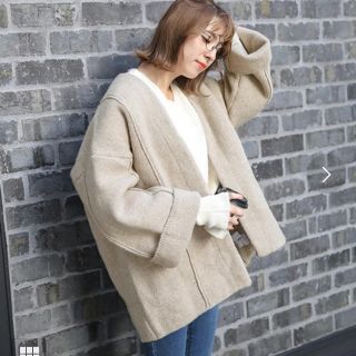 フリークスストア(FREAK'S STORE)のselect MOCA ウールブレンドワイドスリーブ長袖ニットコート(その他)