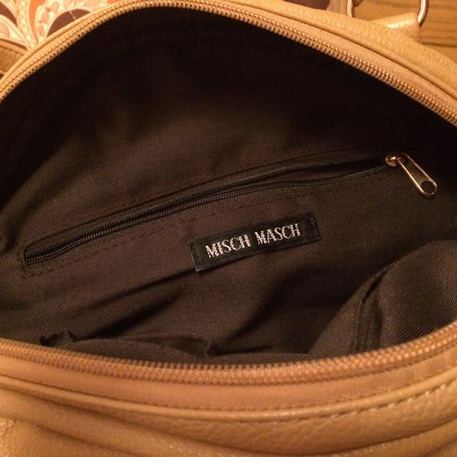 MISCH MASCH(ミッシュマッシュ)のミッシュマッシュ バッグ キャメル 茶色 レディースのバッグ(ハンドバッグ)の商品写真
