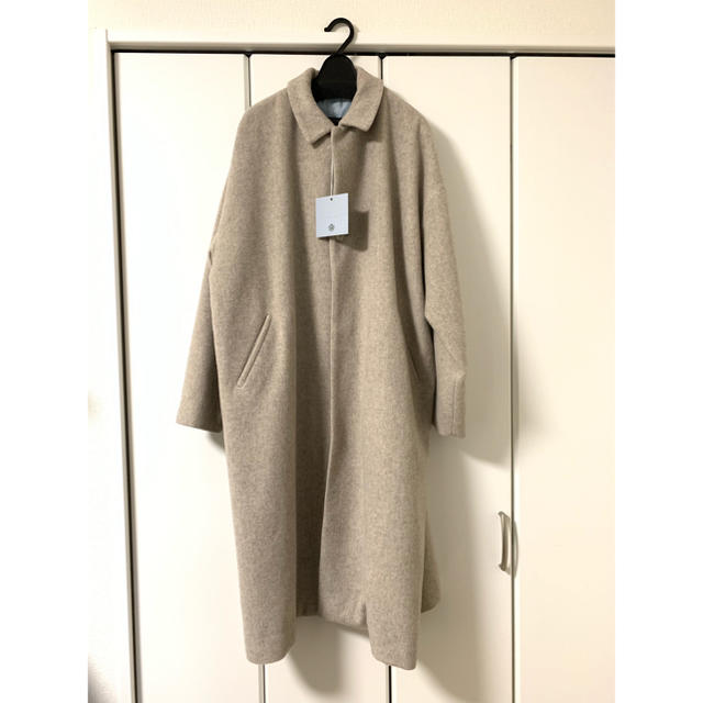 Dulcamara(ドゥルカマラ)のdulcamara モッサーBIGコート GRAY BEIGE メンズのジャケット/アウター(ステンカラーコート)の商品写真