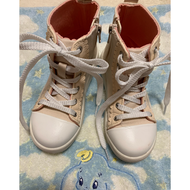 Shirley Temple(シャーリーテンプル)のハイカットスニーカー 18cm キッズ/ベビー/マタニティのキッズ靴/シューズ(15cm~)(スニーカー)の商品写真