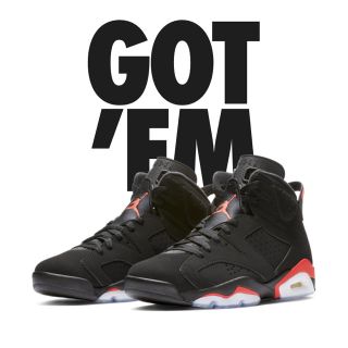 ナイキ(NIKE)のNIKE Air Jordan 6 RETRO Black Infrared(スニーカー)