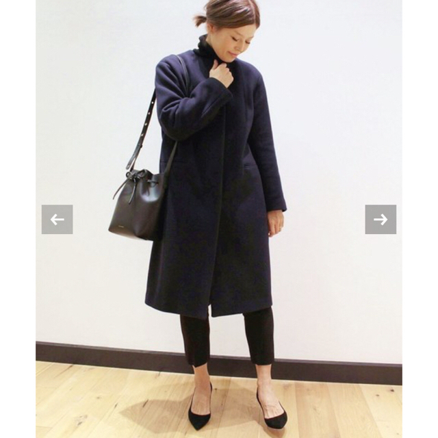美品 Deuxieme Classe取扱YLEVEノーカラーコート希少サイズ0 2