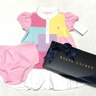 ラルフローレン(Ralph Lauren)の＊アッピー様 専用＊新品✨パッチワーク ワンピース 12M/80(ワンピース)