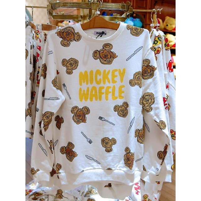 新品未使用 タグ付き Disney× PUNYUS ミッキーワッフル柄 Tシャツ