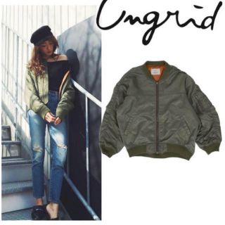 アングリッド(Ungrid)のUngrid カーキ サイドジップボリューム MA-1 (ブルゾン)