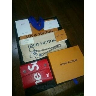 シュプリーム(Supreme)の国内正規品 Supreme × Louis vuitton EPI WALLET(折り財布)