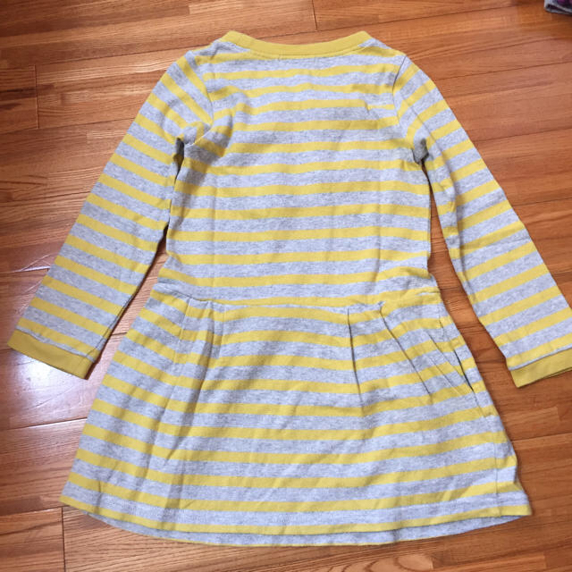 Branshes(ブランシェス)のブランシェス ボーダーワンピース 100 キッズ/ベビー/マタニティのキッズ服女の子用(90cm~)(ワンピース)の商品写真