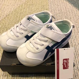 オニツカタイガー(Onitsuka Tiger)の新品 オニツカタイガー  キッズ スニーカー 16cm ホワイト 白(スニーカー)