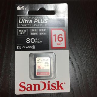 サンディスク(SanDisk)のSDHC SanDisk 16GB 80MB/秒(PC周辺機器)