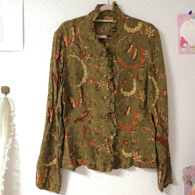 Lochie(ロキエ)のvintage 柄シャツ レディースのトップス(シャツ/ブラウス(長袖/七分))の商品写真