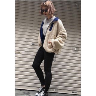 ページボーイ(PAGEBOY)の大人気完売商品❗️ PAGEBOY ボアリバーシブルジャケット(ブルゾン)