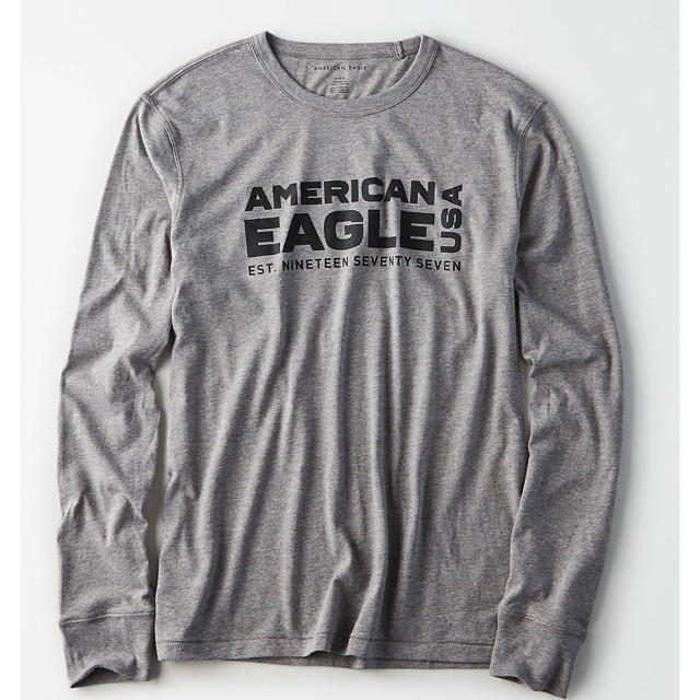 American Eagle(アメリカンイーグル)のアメリカンイーグル メンズ 長袖Tシャツ ロゴT メンズのトップス(Tシャツ/カットソー(七分/長袖))の商品写真