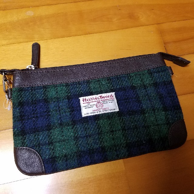 Harris Tweed(ハリスツイード)のハリスツイード レザークラッチ・ショルダー レディースのバッグ(ショルダーバッグ)の商品写真