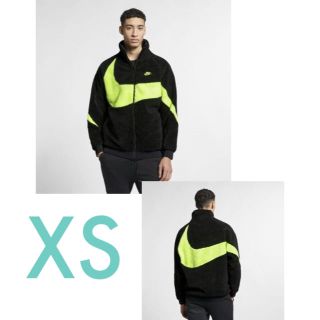 ナイキ(NIKE)のNIKE フルジップ スウッシュ ボアジャケット イエロー ボルト XS(ブルゾン)